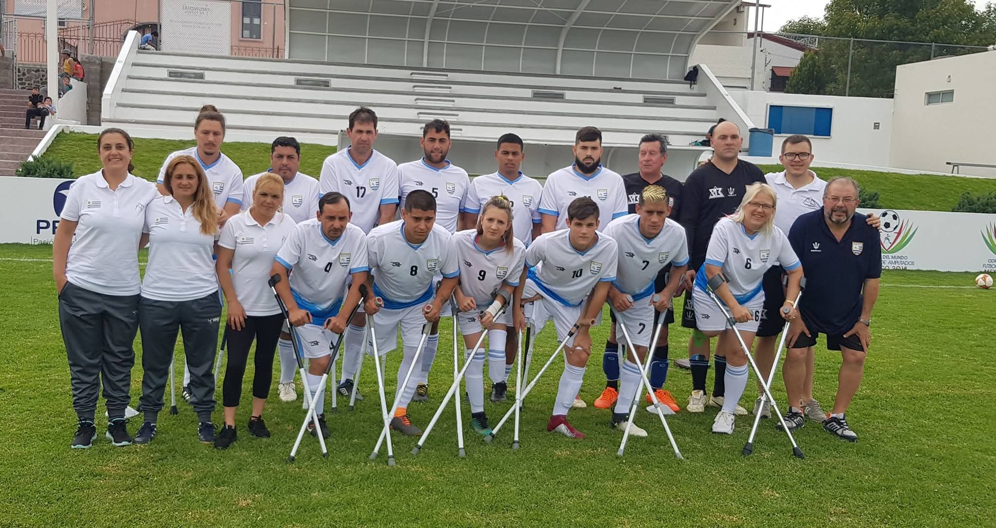 Uruguay durante la Copa América amistosa de fútbol de amputados en 2018