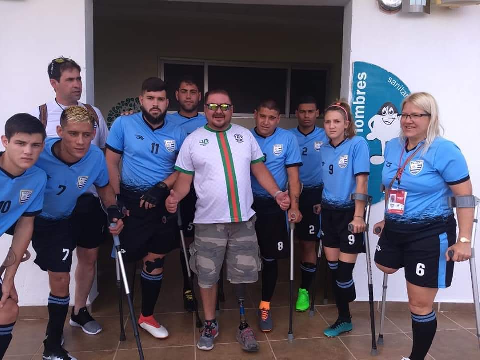 Plantel de Uruguay en el Mundial de fútbol de amputados México 2018
