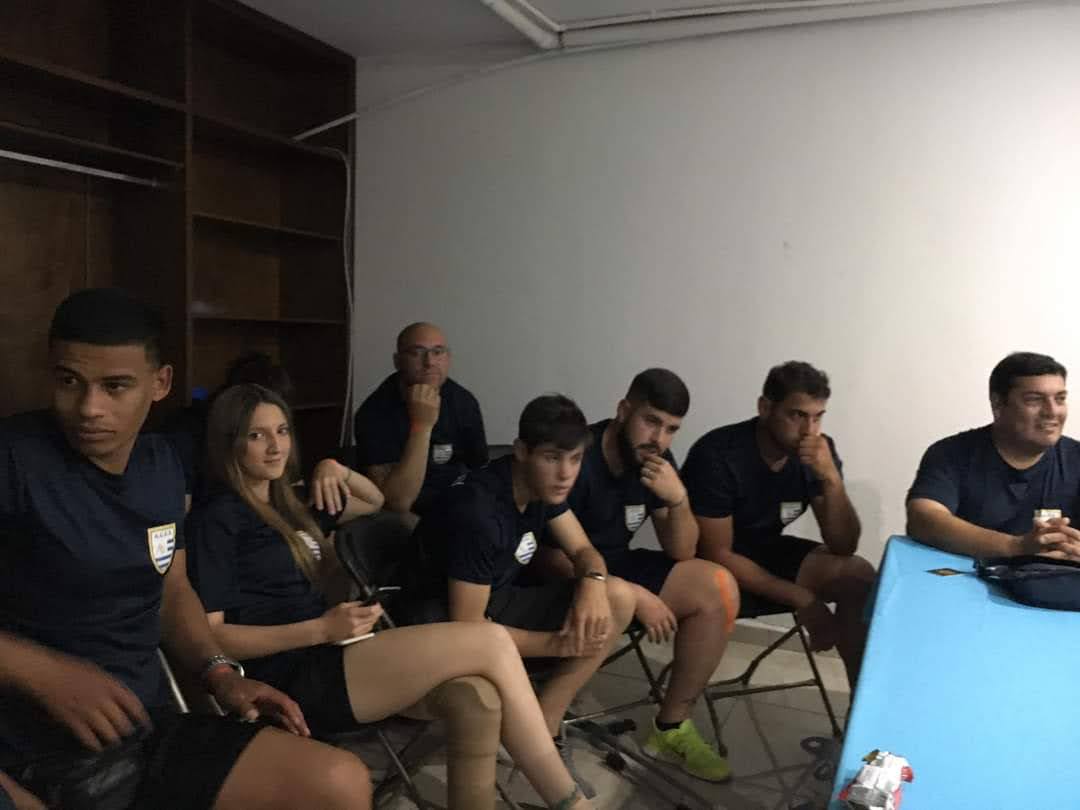 Reunión del plantel uruguayo durante el Mundial México 2018